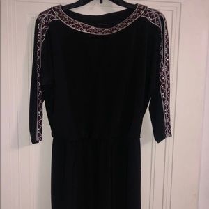 White House Black Market Embellished Blouson Dress